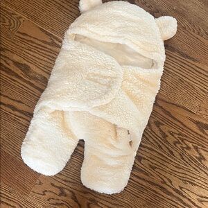 Cozy Cream Bear Baby outdoor baby winter suit
